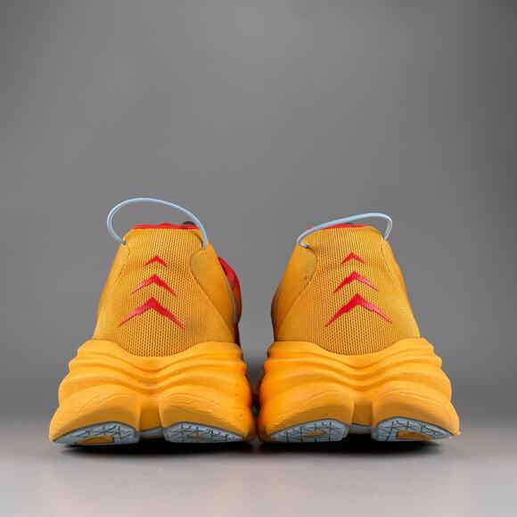 Hoka One One Rincon 3 Men\'s 9.5 Red Yellow Running Shoes Athletic Sneakers EUC main image 4